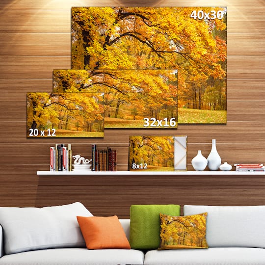 Designart - Golden Autumn Forest